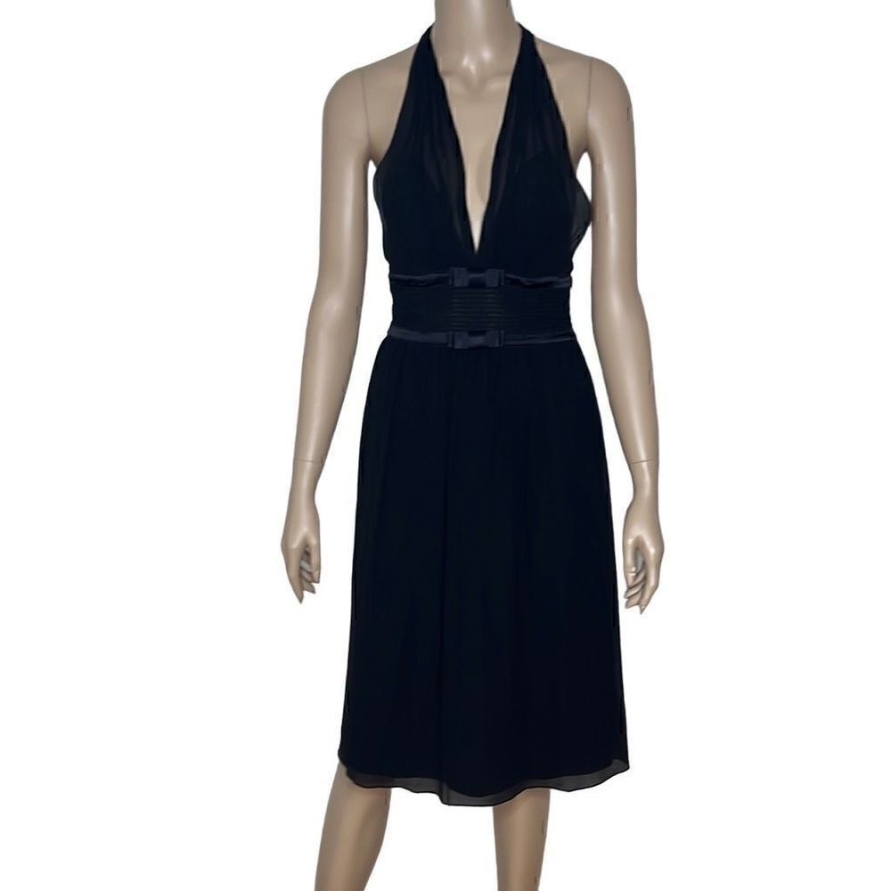 NWT Tufi Duek Ana silk dress open back halter